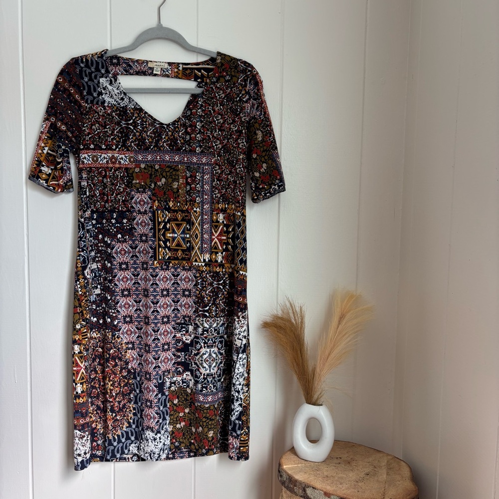 Haani Multicolor Boho Mini Dress